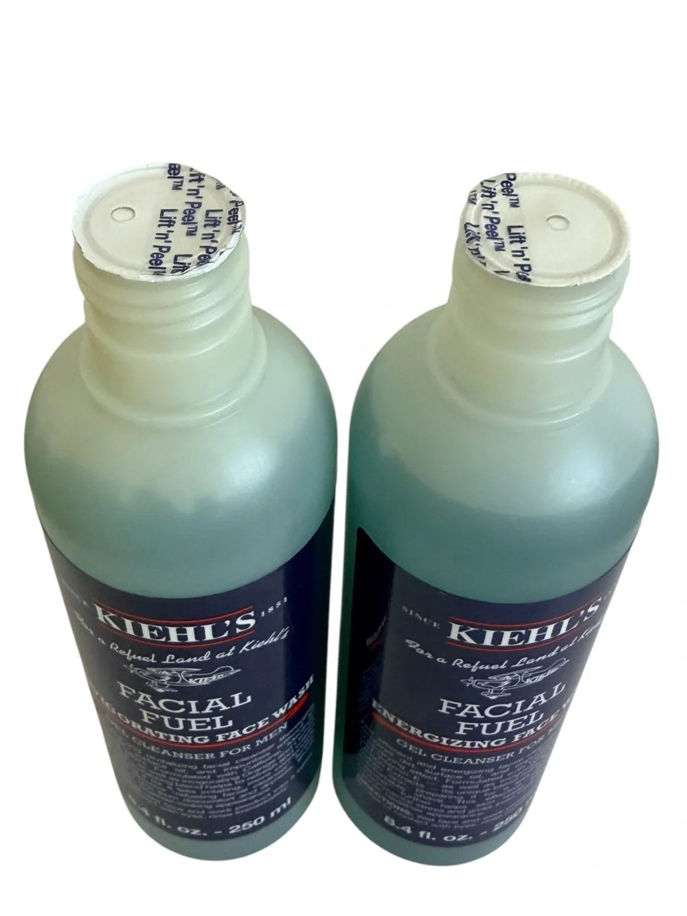 Kiehl's Facial Fuel Invigorating Face Wash Gel Cleanser Men 8.4 fl oz Sealed Two